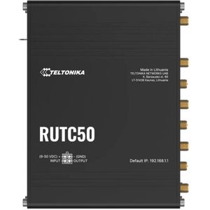Teltonika - RUTC50 - Draadloze Router - Zwart - Gigabit Ethernet - Dual-band