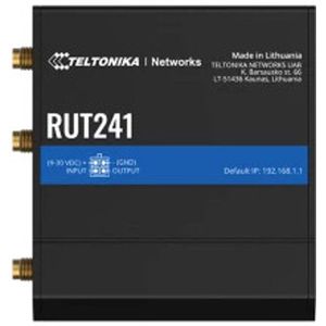 Teltonika - RUT241 Router - Mobiele Netwerken - Zwart - Stroombron DC