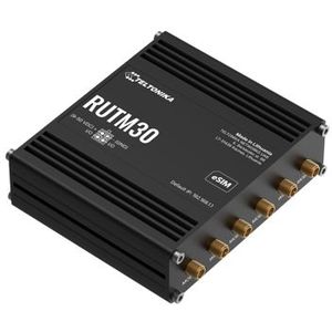 Teltonika - RUTM30 - Router - Zwart - Ondersteuning voor 5G mobiele standaard - Dual-band Wi-Fi