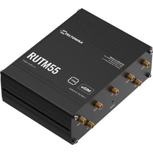 Teltonika - RUTM55 - Router - Zwart - WiFi/5G - Tot 3,4 Gbit/s