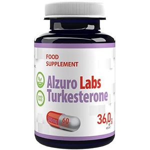 Turkesteron 10.000mg Equivalent (Ajuga Turkestanica-extract 20:1 500mg) 60 veganistische capsules, 3e partij getest door laboratorium