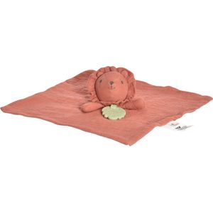 Tikiri 8598303 Knuffeldoek van natuurlijk rubber, leeuw, voor baby's en kinderen vanaf 0 maanden, 30 cm