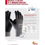 Maxiflex allround montage werkhandschoenen ultimate ad-apt 42-874 - nitril foam-coating - maat L/9