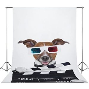 3D Bril Tv Film Hond Fotografie Achtergrond Draagbare Opvouwbare Foto Achtergrond voor Fotografie Studio Party 56""x98