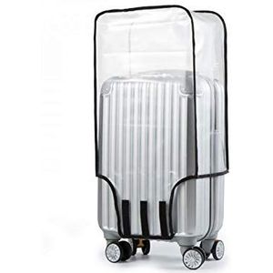 Cratone Kofferafdekking, beschermfolies, bagageafdekking voor rolkoffer, transparant, pvc, kofferbescherming, bagagehoes, 22, 24, 28, 30 inch (transparant), 22 inch., Transparente