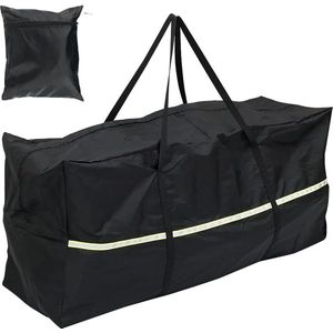 Opbergtas, beschermhoes, kussentas, tuinkussens, bekleding, beschermhoes, waterdicht Oxford 210D, met handgreep, voor tuinkussens, bekleding, beschermhoes (1 stuk, 173 x 76 x 51 cm)