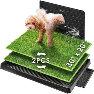Puppytoilet hondentoilet kunstgras 63 x 51 x 6 cm