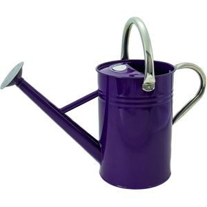 4,5 liter vintage gieter in violet verzinkte stalen kan voor dagelijks gieten kan in klassieke Engelse stijl met 2 handgrepen