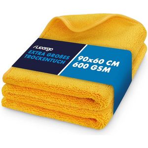 Auto droogdoek XXL 90 x 60 cm, super absorberend, zacht en pluisvrij, extra grote microvezeldoek, handdoek om te drogen, premium handdoek