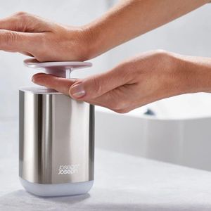 Stalen hygiënische zeepdispenser - wit, één maat