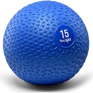 Medicine Ball Slam Balls - 4,5 kg, 6,8 kg, 9 kg, 11,3 kg, 13,6 kg, 18 kg - loopvlak zwart, blauw, turquoise, oranje & glanzend voor kracht, kracht en workout