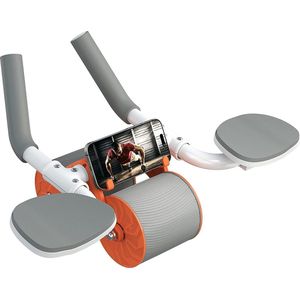 Automatische rebound buikspierwiel, wielen roller, domestic buiktrainer, 4D buikoefenrol met elleboogondersteuning, trainingsapparaten, buikspiertraining
