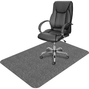Onderlegger bureaustoel, onderlegger bureaustoel, 90 x 140 cm, grijze vloerbeschermingsmat, bureaustoel, ondertapijt, krasbestendig, antislip voor parket, bureaustoel, harde vloeren, tegels
