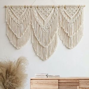 Makramee Wandbehang Tapisserie Boho Macrame Tapisserie Weven Home Decor Wand Pediment
