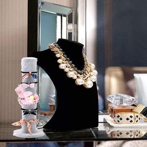 Sieradenstandaard Verticale Toren voor Sieraden Armbanden Haarbanden Bangle Holder T Bar Shape (Grijs Fluweel)