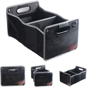 Auto-bagage-organizer, opvouwbare cargo-opbergcontainer, zwart, voor A1, A3, A4, A6, A8, A7, TT, Q3, Q5, Q7, RS3, kofferbaktas voor boodschappen, orde, transport, gebruiksvoorwerpen, opslag, universeel