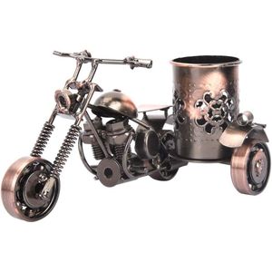 Metalen penhouder voor motorfiets, creatief bureau-accessoire cadeau-idee, mannencadeau voor motorrijders