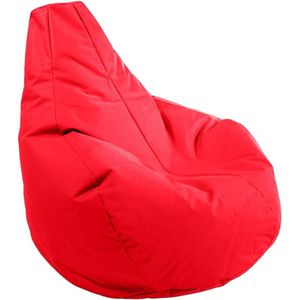 Outdoor & Indoor zitzak gamer met EPS-parelvulling, poef, relaxstoel, zitkussen, vloerkussen, Bean Bag 225L (rood)