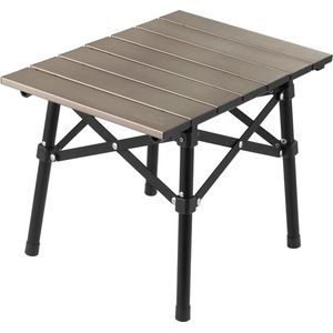 Campingtafel, klaptafel van aluminium, draagbare klapstoel, ultralicht, campingtafel, kleine tafel voor tuin, wandelen, kamperen (goud)