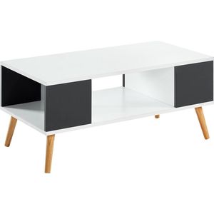 woonkamertafel, grijs/wit, lengte 90 cm