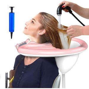 Draagbare opblaasbare shampoobak, mobiele salon, opvouwbare haarwasbak voor het wassen van haar voor gehandicapte zwangere vrouwen, kinderen, senioren in bed en thuis