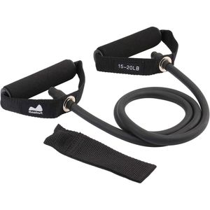 Fitnessbanden, weerstandsbanden, set met 5 diktes van natuurlijk latex, uniseks, voor finess training, gymnastiek, yoga plates