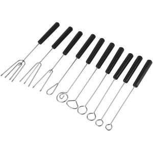 10 stuks DIY bakaccessoires roestvrij staal chocolade duikvorken set