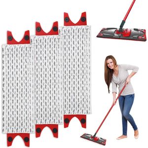 3 stuks vloerwisser mop reserveovertrek voor set, voor Ultramax/UltraMax Plus/Easy Wring UltraMax microvezel wisserovertrek, voor Ultramat Mop, reserveonderdelen, voor vlekken