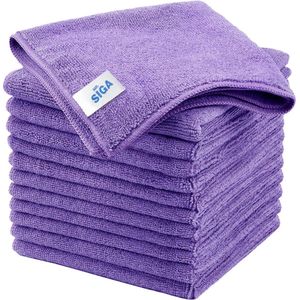 Microvezel reinigingsdoek, multifunctionele microvezeldoeken, streepvrije poetsdoeken, 12 stuks, lila. Microfiber reinigingsdoek, multifunctionele microvezeldoeken, streepvrije poetsdoeken, 12 stuks, lila.