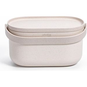 Ontwerp biologische keukenafvalbak, 4 l, compostbak voor in de keuken met deksel, kleine bak voor dagelijks organisch afval, vaatwasmachinebestendig, gemaakt van koffieresidu, inclusief organische afvalzak.