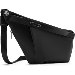 Sling rugzak schoudertassen crossbody borstzak heren voor heren multifunctionele dagrugzak anti-diefstal & waterbestendig, zwart