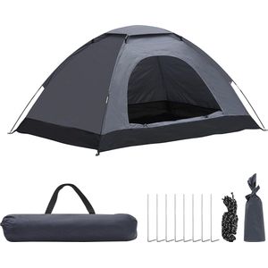 1-2 Man Dome Camping Tent, Waterdicht, Winddicht, Anti-UV Tent, Gemakkelijk Op te zetten Strandtent, Tent met Draagtas voor Familie Buiten, Draagbare Tent voor Reizen