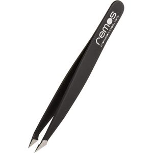 combinatiepincet, schuin/puntig met dubbele functie roestvrij staal 9 cm. Instrumente Duitsland Pincet en Haarpincet in één., , , zwart,