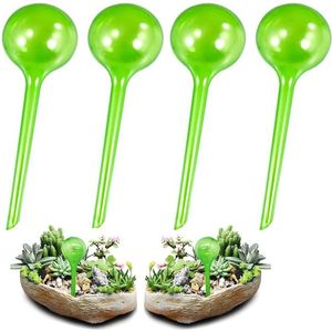 4 stuks grote gietballen, potplanten, zelfbewatering, waterdispenser voor planten, geschikt voor plantenbewatering binnen en buiten (groen)