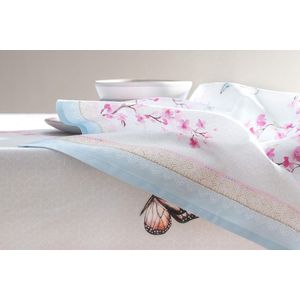Maison d' Hermine Cloth Napkins (45cm x 45cm) 100% Cotton Washable Table Napkins for Mother's Day Gifts, Kitchen, Restaurant and Camping, Blossoms In Spring - Spring/Summer (Set of 4)