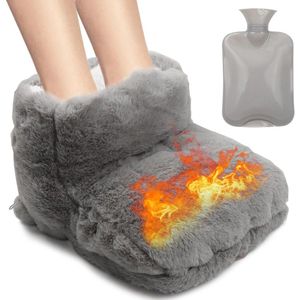 Foot Warmer, 2-in-1 Foot Warmer Bottle, 1 Litre Large Hot Water Bottle Feet, Foot Heater, Foot Warmer Without Electricity for Home, Office, Cold Feet in Winter