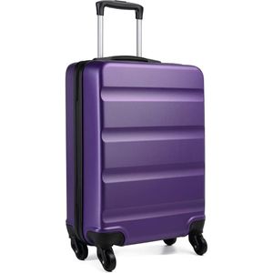 Handbagage Reiskoffer met wielen en TSA-slot, paars, handbagage