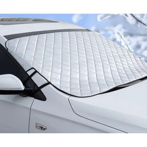 Voorruitafdekking, autoafdekking, ijsbeschermingsfolie, autoaccessoires, winterbescherming, opvouwbare afneembare voorruiten voor tegen sneeuw, ijs, vorst, stof, (145 x 100 cm)