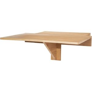 Houten wandtafel, inklapbaar, 60 x 40 cm, klaptafel, ruimtebesparend, voor wandmontage, keukentafel, eettafel, bistrotafel, buffettafel, hangtafel, computertafel, zwevend