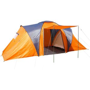 Cosmo Casa Kampeertent Loksa- 4-persoons koepeltent iglo tent Festival-Tent- 4 personen - Oranje