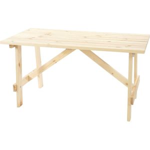 Cosmo Casa Houten tuintafel Oslo 148x70 cm- Brouwerijkwaliteit- Massief - Natuur