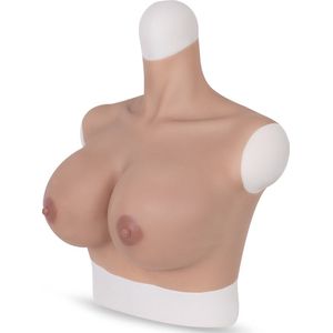 Siliconen borsten- Nep borsten- Plus Size- Travestie-Cosplay- L XL maat- Medium Breast Size.