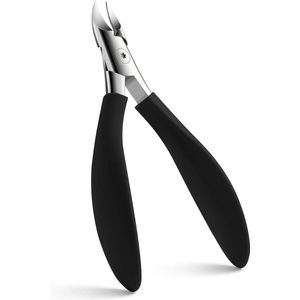 Professionele nageltang, nagelschaar voor dikke en diepe ingegroeide teennagels, nagelknipper van roestvrij staal voor sterke teennagels en vingernagels, antislip matte handgreep