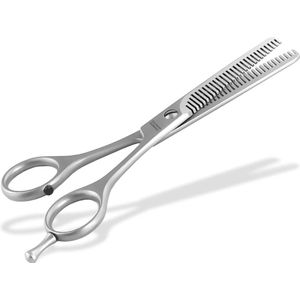 Luxiba - Bontschaar met 2-zijdige vertanding, dunschaar, Made in Germany, vacht, haarschaar met scherpe snit, voor honden en katten, voor het uitdunnen van de dierenvacht (13,97 cm)