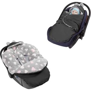 Luxiba - Voetenzak voor baby's, wikkeldeken voor de winter, geschikt voor kinderwagen, babybed, autostoel, buggy