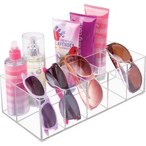 cosmetica-organizer, opbergdoos met zes vakken, voor make-up, nagellak en beautyproducten, de ideale opbergdoos, enkel
