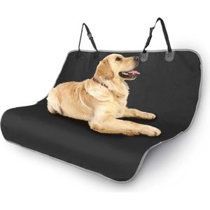 Stoelhoezen voor honden voor voertuigen, autostoelhoezen achter autostoelhoes Oxford doek waterdicht krasbestendig en antislip, autoaccessoires SUV universeel zwart 140 × 110 cm