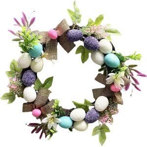 Paaskrans, kunststof, paaskrans, huisdeur, 30 cm, deurkrans Pasen, paaskrans, decoratie