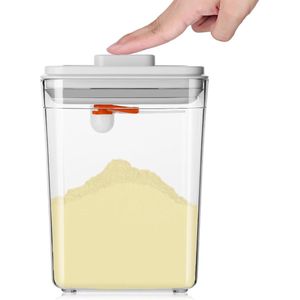 2,3 L melkpoederdispenser, draagbare melkpoederopbergdoos, afgesloten poedercontainer voor het bewaren van babymelkpoeder, fruit en voedsel (2300 ml)