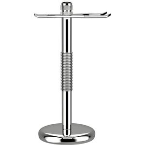 Luxiba - Scheerset met staander; verchroomd